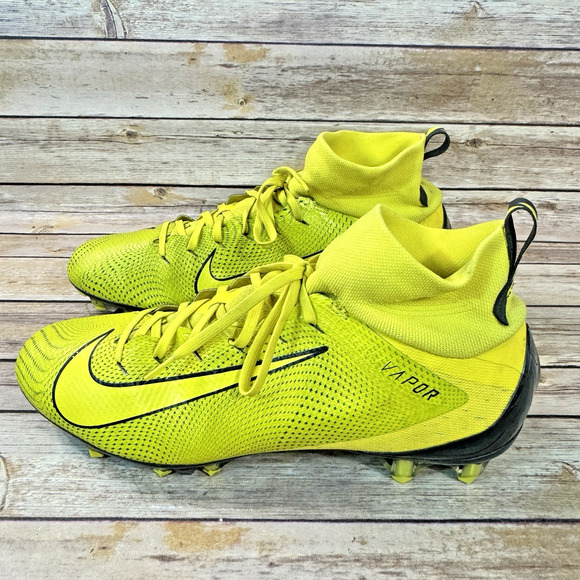 Nike Vapor Untouchable Pro 3 Mens Yellow & Black Football Cleats Size 13